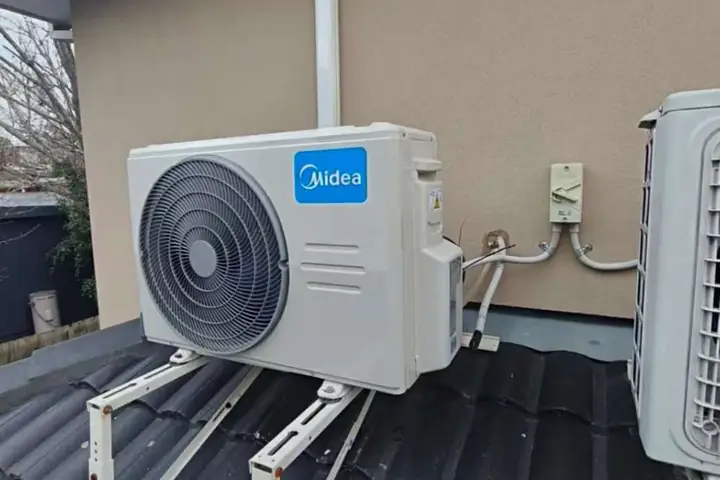 Lower Roof Outdoor Unit Installation