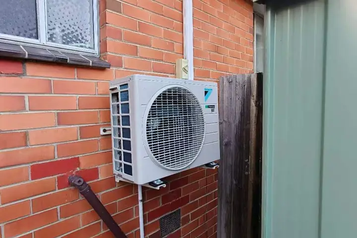Split System Installation — Brick Home